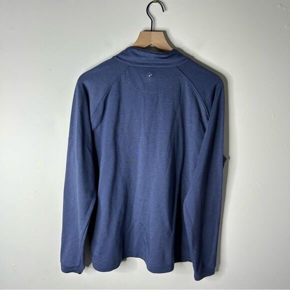 Peter Millar quarter zip pullover. Navy blue, Athletic Coldstream Large - Picture 4 of 5